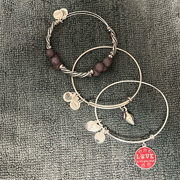 ALEX AND ANI Set of 3 Bracelets Silvertone. - Picture 1 of 7